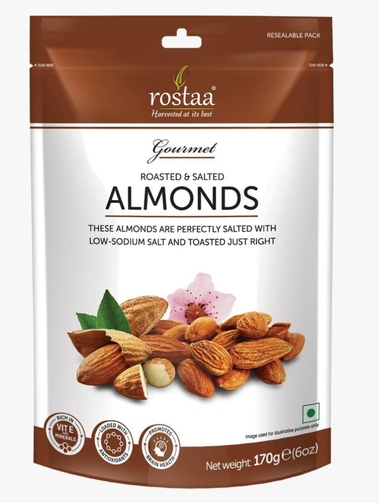 ALMOND ROASTED SALTED 170 GM
